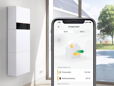 Viessmann Energiecockpit als Teil des Energiemanagementsystems (HEMS).