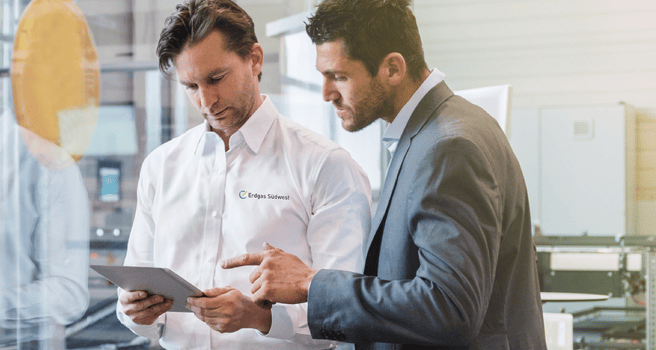 Symbolbild zugehörig zum Kundenportal für Geschäftskunden der Erdgas Südwest