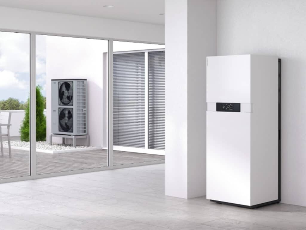 Eine Wärmepumpe von Viessmann in einem Haus