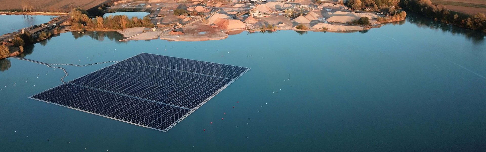 Schwimmende PV-Anlage Leimersheim