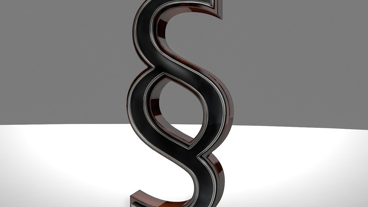 Symbolbild eines Paragraphenzeichens.