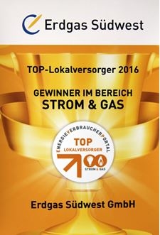 Urkunde Top-Lokalversorger 2016