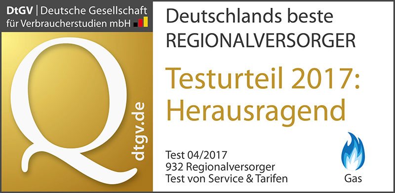 Regionalversorger Auszeichnung