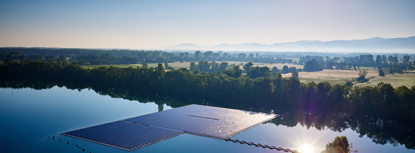 Schwimmende Photovoltaikanlage in Renchen