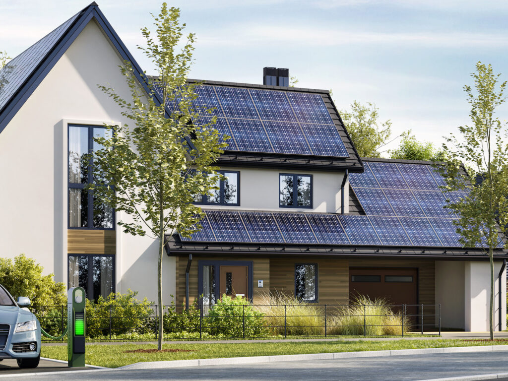 Photovoltaik auf Hausdächern mit Stromspeichern