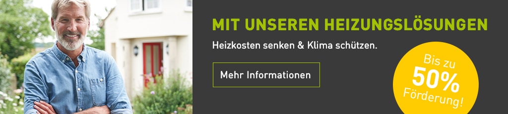 Banner für Heizungslösungen von Erdgas Südwest