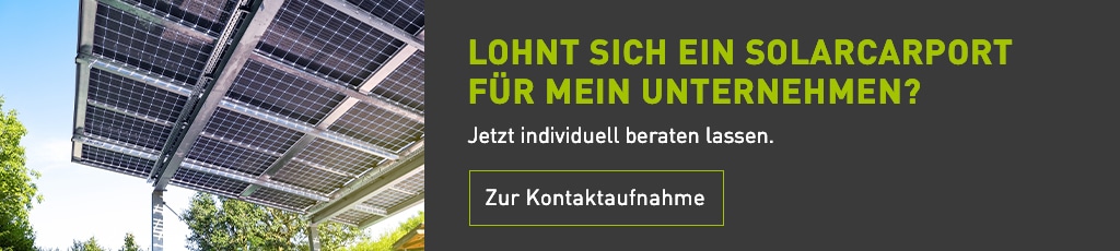 Banner Infos Solarcarport ParkplatzPV Unternehmen