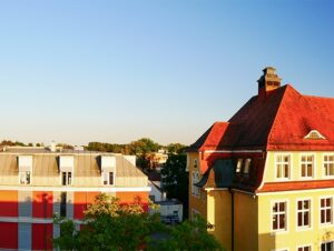 Panorama der klimaneutralen Stadt Laupheim